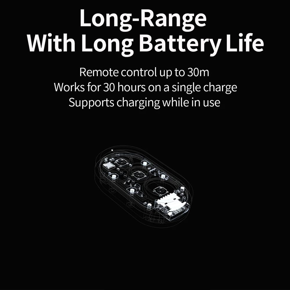 Mando a distancia Bluetooth compatible con Insta360 X5/X4/X3/X2, GO 3/GO 3S, Ace Pro/Pro 2, para GoPro 8/9/10/11/12/13, controlador de obturador inalámbrico para cámaras de acción