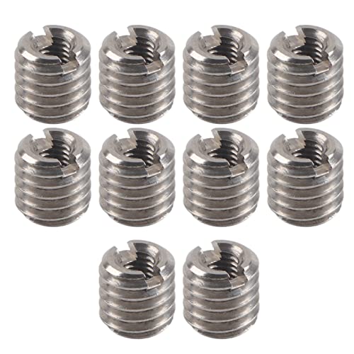 Respicefinem 10Pcs Stainless Steel Male Female Thread Inserts Reducing Nut Repair Tool Ideal for Aviation Automobiles Steam Turbines Electronics and More