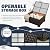 Rattan Star 6 Pieces Patio Outdoor Furniture Conversation Sets Patio Wicker Sofa Set with Outdoor Couch Patio Chairs and Storage Table Non-Slip Cushions Waterproof Covers, Navy Blue