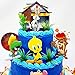 Looney Tunes Cake Topper Birthday Cake Set Featuring Bugs Bunny, Porky Pig, Tweety Bird, Marvin the Martian, The Tasmanian LYCT45GB 0