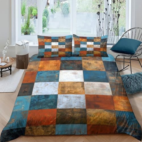 Housse de couette tracteurs bleus 3D pour la chambre des couples