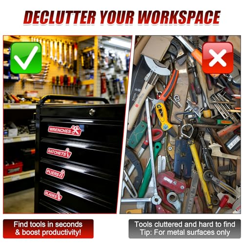 Magnetic Tool Box Labels & Hooks Set - Use Code BQJLFPNK - Image 2