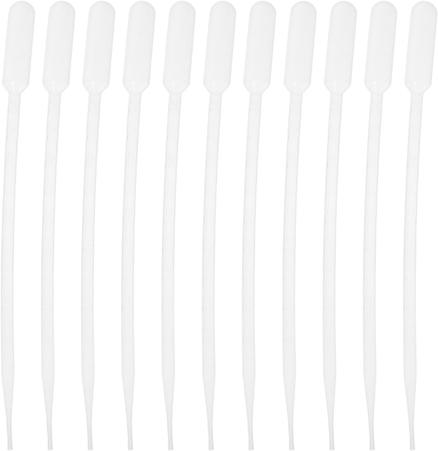 OUNONA 100pcs Thickened Plastic Transfer Pipettes Dropper for Laboratory and Cosmetic Applications Precise Liquid Dispensing for Science and Craft Projects
