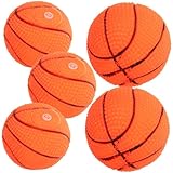 DRESSOOS 5pcs Interactive Dog Basketball Toy Squeaky Pet Toy for Puppies Stimulating Plaything to Hunting Instincts Vinyl for Chewing for Active Dogs