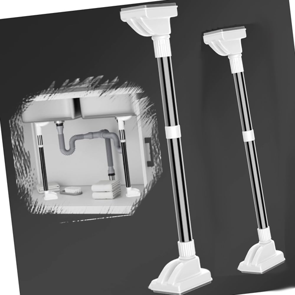 Soporte De Fregadero Bajo Montaje Regulable Varilla De Soporte De Fregadero, Acero Inoxidable, Soportes para Fregadero Bajo Montaje Kit De Instalación De Fregadero De Cocina(50-80cm(19.7-31.5