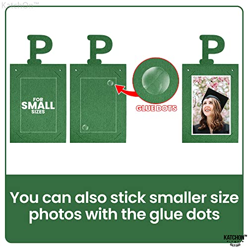 Image of Graduation Decorations 2026 | Felt Green Graduation Photo Banner 2026 4x6 - Large 10 Feet | Proud of You Banner | Grad Picture Banner, Grad Banner 2026 Personalized | KatchOn