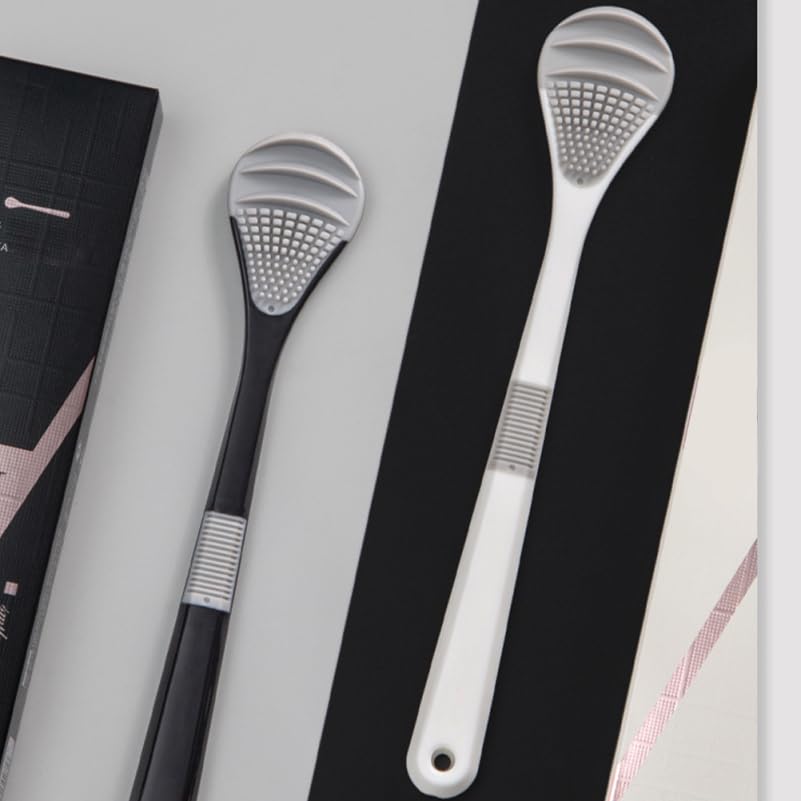 Miniatura 7 de Cepillo limpiador de lengua, 2 piezas, reutilizable, portátil, para cuidado bucal dental, suministros de ortodoncia, ayuda a bebés, niños y adultos,