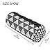 Produktbild Black White Triangle Pencil Case Pen Pounch Bag Desk Organizer School Office Writing Supply Round,Color-8