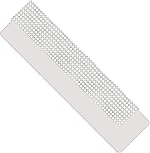 Grevosea 5D Diamond Painting Ruler, Diamond Painting Stencil 50 Compartments, Diamond Drawing Ruler, DIY Stainless Steel, Dot Painting, Tools for Round Full and Partial Drilling, Cross Stitch (16 cm, 400 Holes)