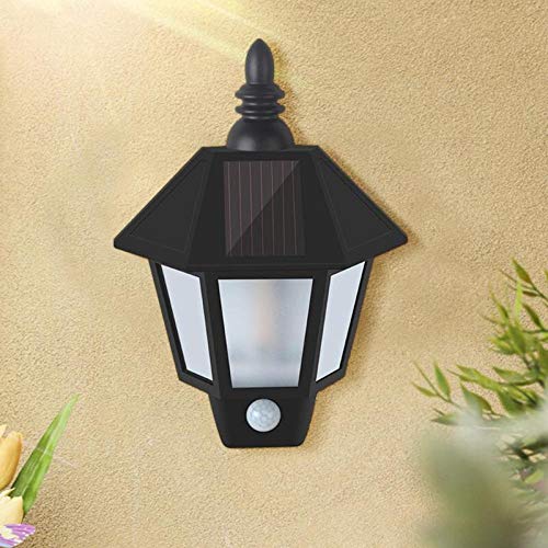 Outdoor Solar Lamps，Solar Wall Lights，Solar Led Wall Lamp Flame Body Induction Light，Control Waterproof，Outdoor Support Dropshipping，Solar Wall Light