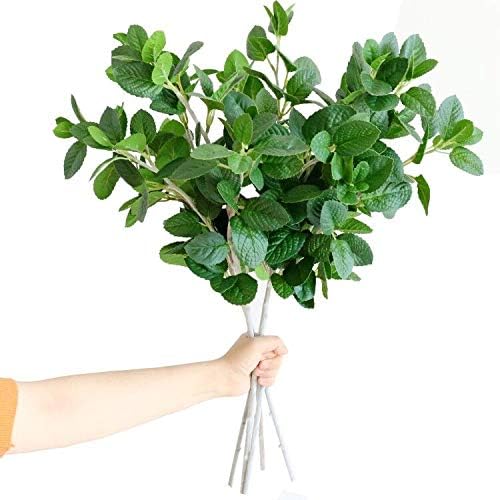 ELYJHYY Ramas de eucalipto artificiales, hojas de menta falsas, arbustos de imitación para exteriores en verde para pared de jardín, hogar, granja,