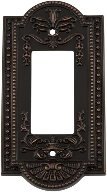 NostalgicWarehouse 719641 Meadows Switch Plate with Single Rocker, Timeless Bronze