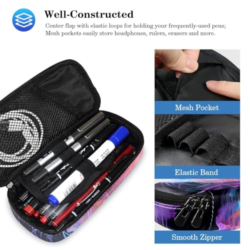 Cartables de grande capacité évitant le mal de dos ensemble méduse bleu-violet - 5