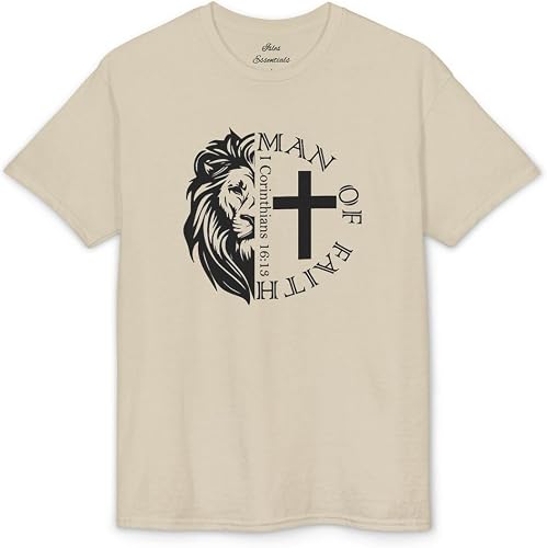 Man of Faith Short Sleeve T-shirt - Stone