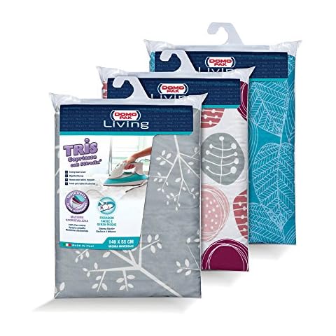 Domopak Living 8001410075239 Housse de Table à Repasser Tris avec Stirofix, Coton, Assortie, Lot de 1 Cover