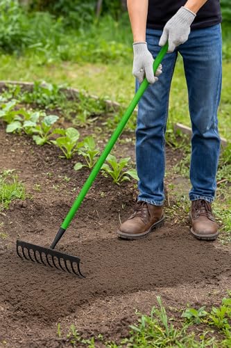 RANRHA Heavy Duty Garden Rake with 12 Iron Teeth - Image 6