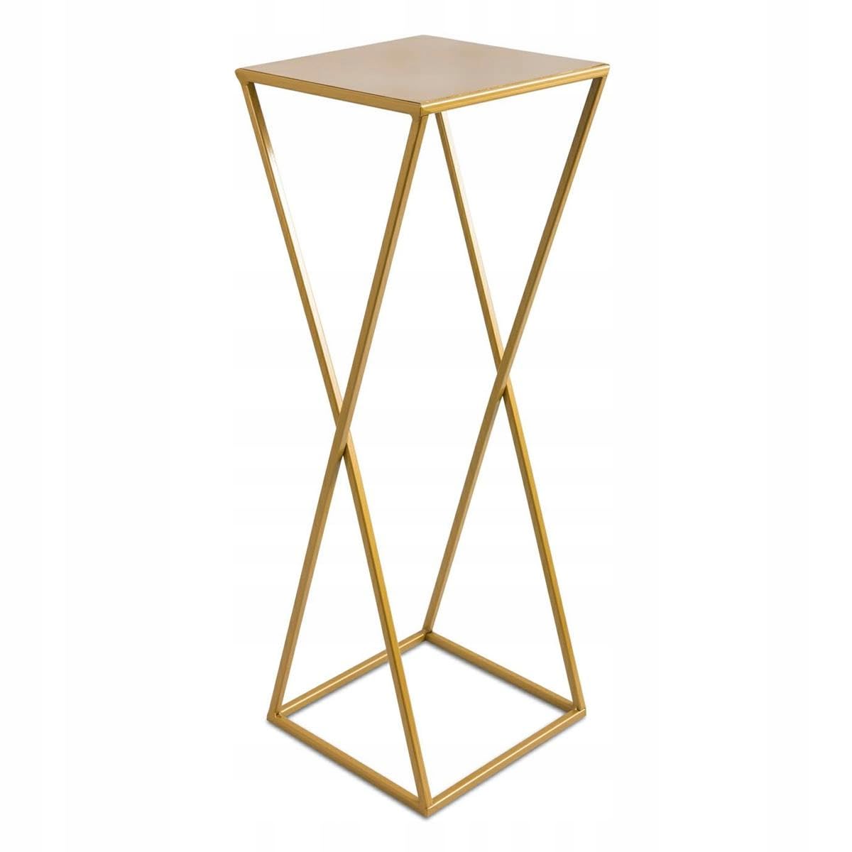 Supporto per fiori in metallo color crema alto 40 cm - Solido