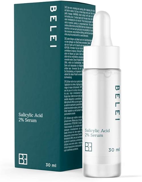 Amazon Brand - Belei - Salicylic Acid 2% Serum, 94.75% Natural Ingredients, Vegan, 30 Ml