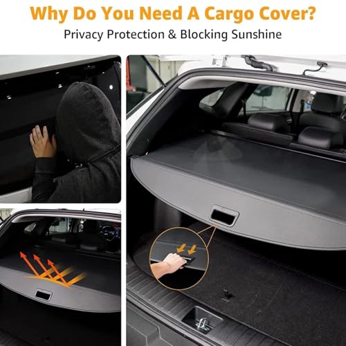 Car Trunk Cargo Cover,Car Retractable Rear Trunk Parcel Shelf,for Range Rover Vogue L405 2013-2021,Car Boot Load Cargo Shelf,Car Luggage Security Shield Shade - Image 5