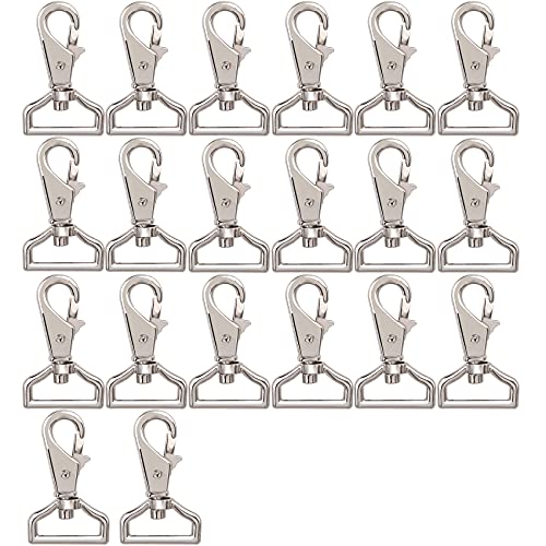 AYVANBER Karabinerhaken mit Drehgelenk, Karabinerverschluss, Metallschnallen für Gurt, Tasche, Schlüsselband und Nähprojekte, Handtasche, Geldbörse, Hardware, Handwerk, Katze, Hund, Ring, 20 Stück Cover