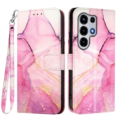 Housse Samsung S22 Plus marbre rose et violet pour le quotidien