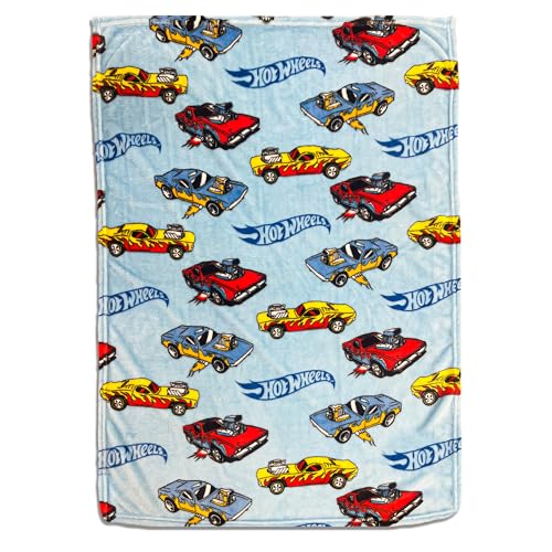 Hot Wheels Blanket | Hot Wheels Throw Blanket | Hot Wheels Baby Blanket Soft Plush Fleece | Race Car Blanket Kids | 30
