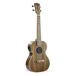 Ukulele Moani WAIKIKI Tenor 26' Eletro-Acústico, Koa em acabamento fosco, Cor Natural, Binding em Maple, Equalizador 3 Bandas, Encordoamento Aquila e Bag UKBG12-26