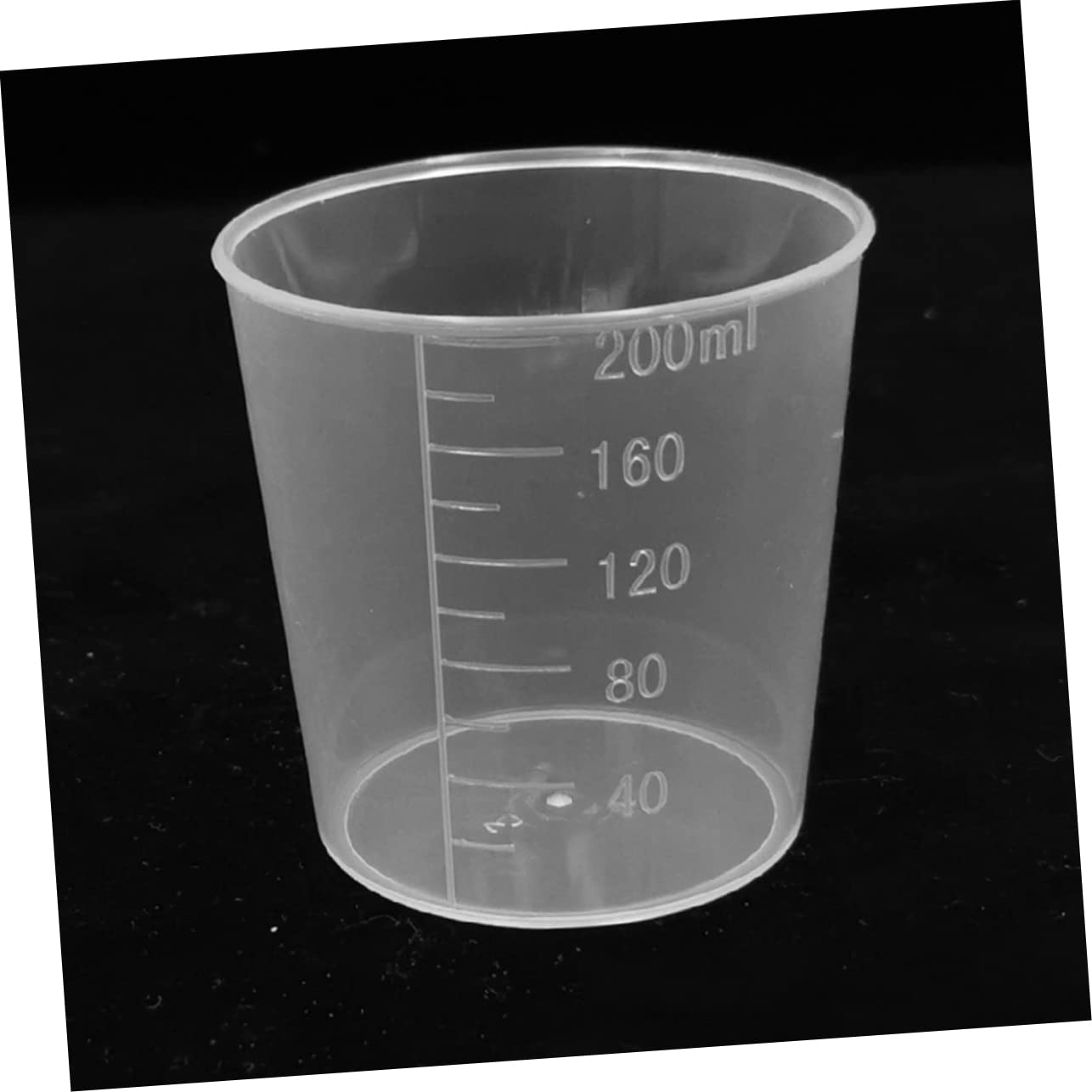 KICHOUSE Set of 50 Measuring Cups Lab Specimen Containers Graduated for Mixing Transparent Storage Cups 100ml to 200ml