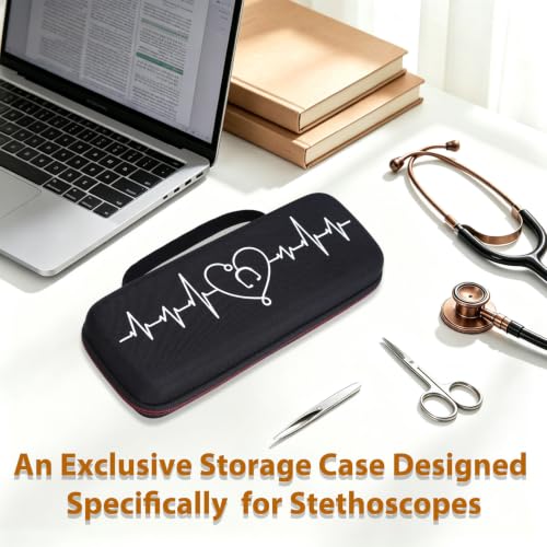 Image of Brown Stethoscope Case for 3M Littmann,MDF, ADC, Omron