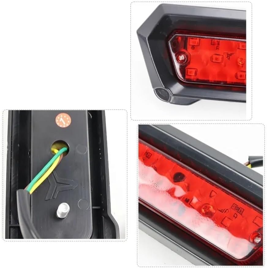 オートバイ用LEDリアブレーキテールライト ストップテールライト インジケーターランプ ATV ピットバイクアクセサリー ブレーキラ