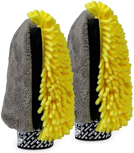 Chemical Guys Three-Way Premium Microfiber Wash Mitt 2 Pack – Ult...
