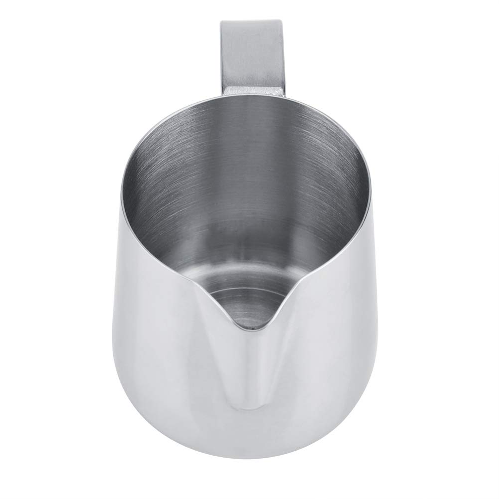 Pichet à Lait En Verre 550 Ml – Pour Mousser Le Café, Verser Sirop Ou Sauce, Avec Bec Verseur, Design Transparent