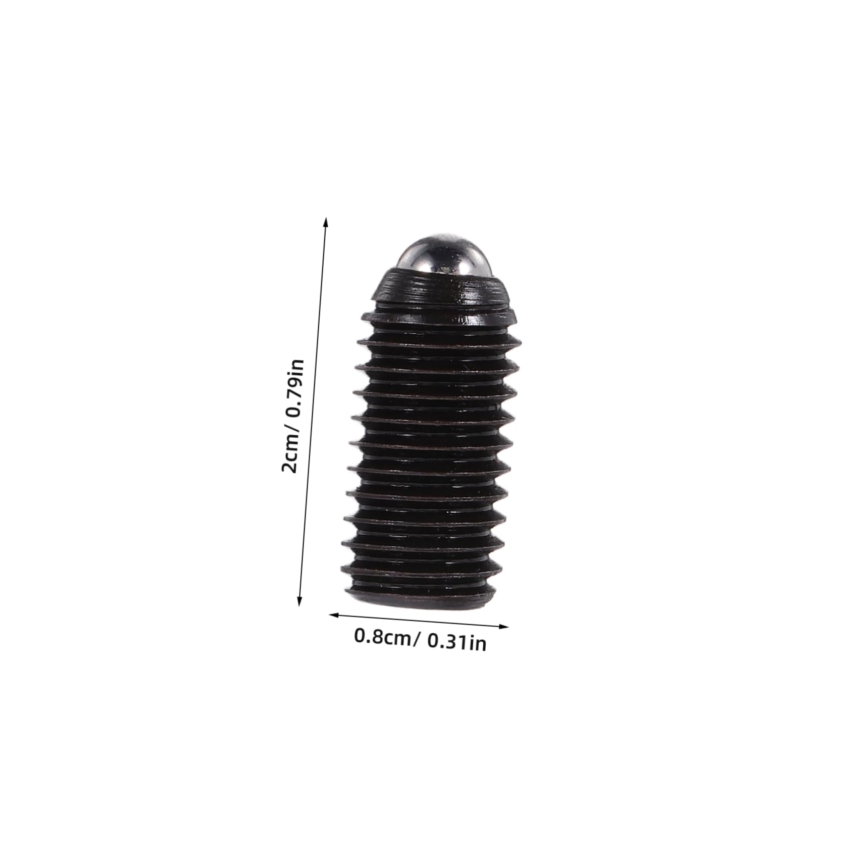 Cabilock 10pcs Assorted Ball Spring Ball Plunger Screws Carbon Steel Set Screws Easy to Use Grub Hexagonal Socket Wide Application