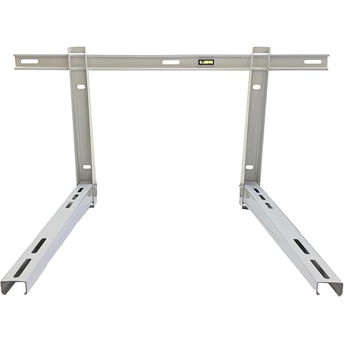 Appli Parts APAB-3160 Mini Split Wall Mounting Bracket, Heavy Duty Outdoor Support Up to 352 lbs. Fit 5000 to 36000 BTU Units, Includes Level Cross Bar, Anti Vibration Pads and Full Installation Kit
