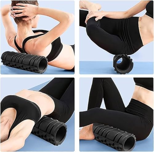 Rolo de Espuma Fitness de Alta Densidade para Exercícios, Massagem e Recuperação Muscular - Ideal pa