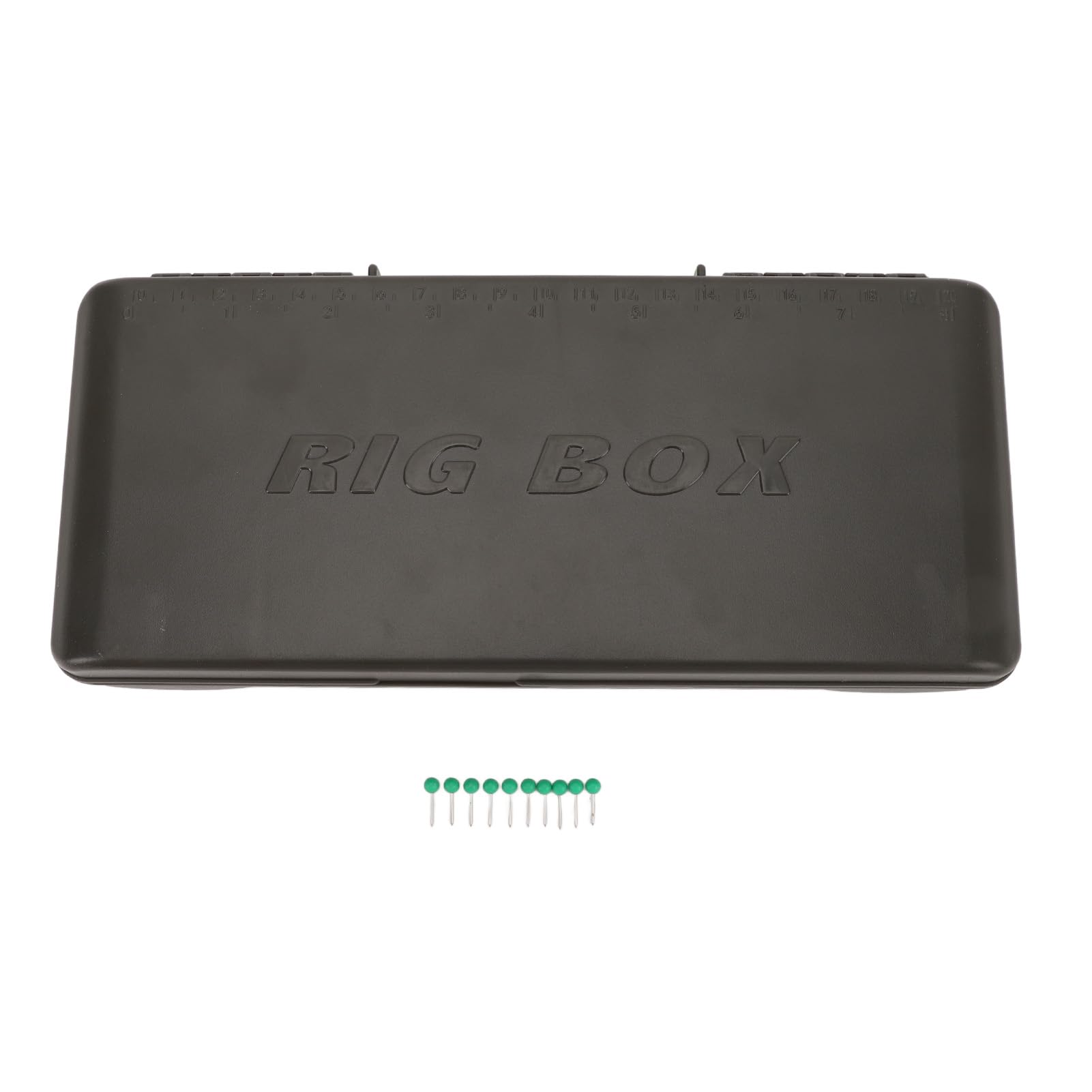 Fishing Rig Box, Portable Carp Rig Storage Box with 10pcs Pins Fishing Rig Storage Box for Fishing Line Hook