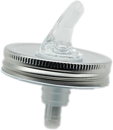 Vista 11 de Boquillas para verter tarros de masón, dispensador de flujo libre para tapas de vertido de whisky Moonshine, apto para tarros Mason de boca regular