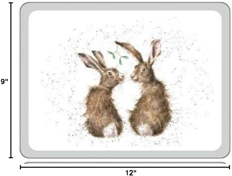 Wrendale Designs Christmas Placemats Set of 6 with Cork Backing