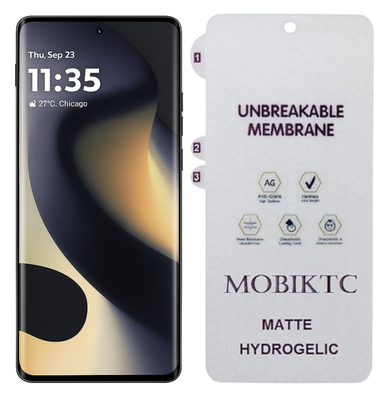 Image of TPU Anti Glare Matte Unbreakable Membrane Front Screen Protector For Motorola Moto Edge 50 Fusion / 50 pro 5G With Easy-Self Installation Kit | Matte