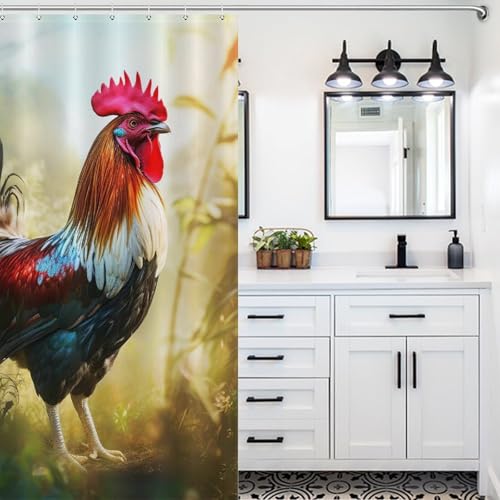 Rideau de douche de qualité supérieure en tissu polyester 152x183cm - 5