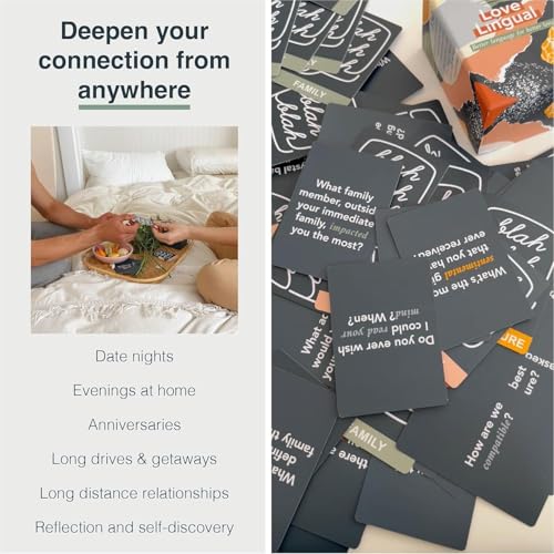 Image of DUNGRANI ENTERPRISE Party Card Games Collection Adult Family Trivia Conversation Music Challenge Strategy Travel Game Night Fun for Friends Couples Kids (Love Laungage)