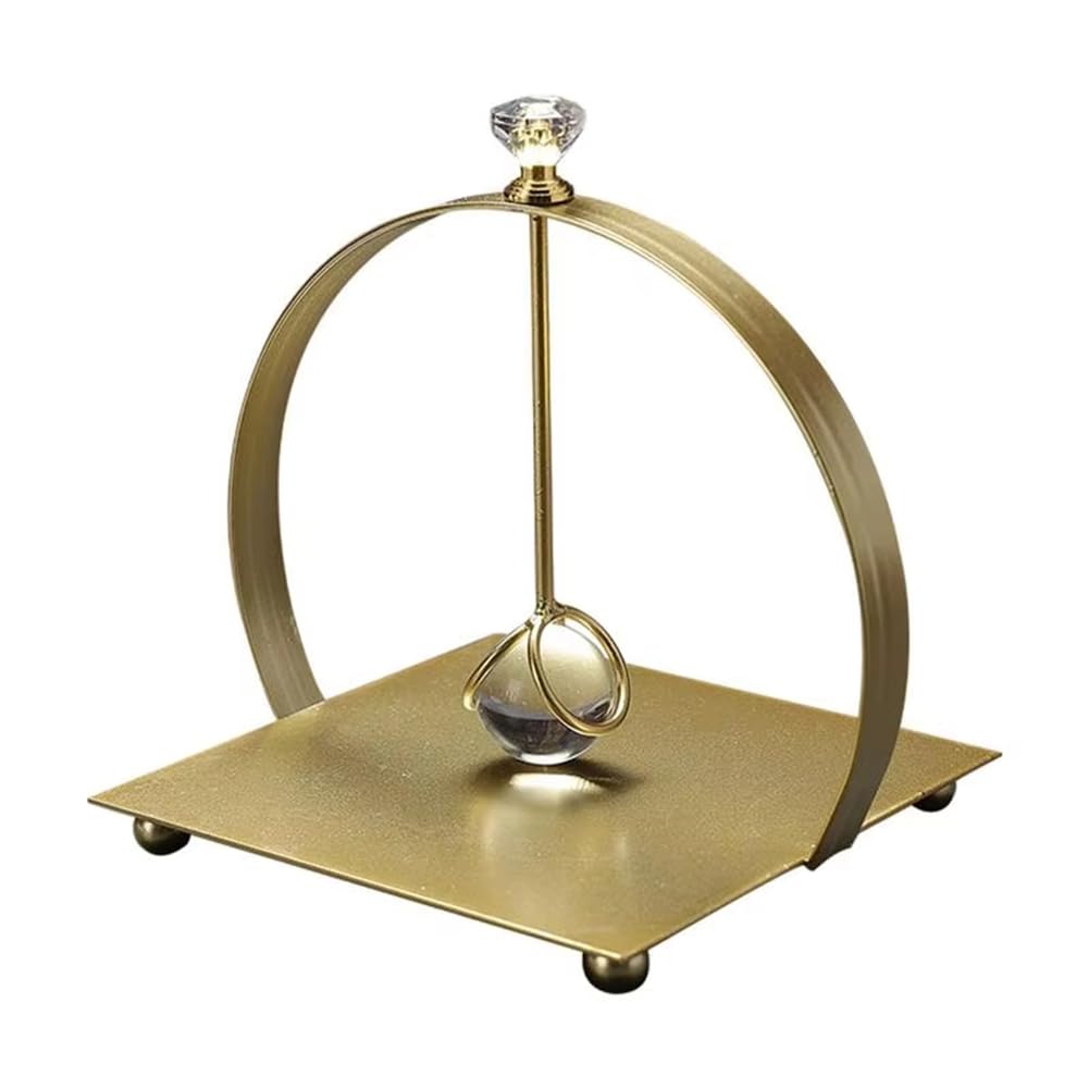 Vjsujehgy Paper Napkin Holder Iron Crystal Ball Tissue Napkin Holder Paper Napkin Rack Dispenser for Kitchen Living Room