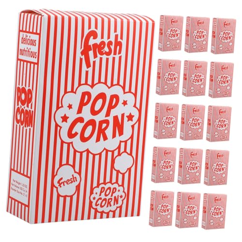 Cabilock 25pcs Popcorn Bowls Movie Theater Decor Reusable Party Snack Containers Lightweight Tear-resistant Colorful Popcorn Boxes Made of Greaseproof Paperboard