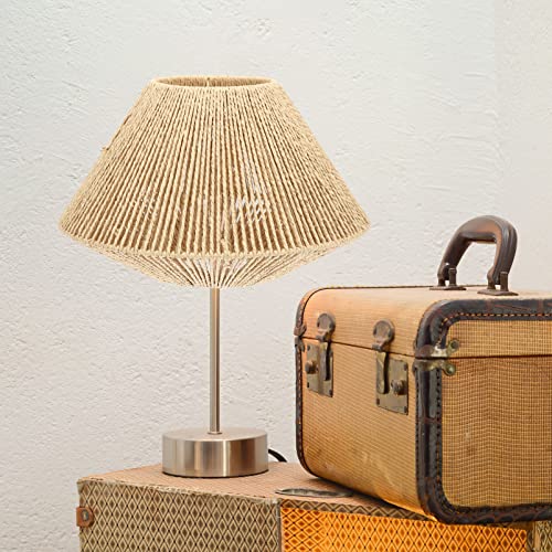 Image of Yardwe Retro Lampshade Replacement Rustic Woven Light Cover Ceiling Light Woven Civer Decorative Lampshades