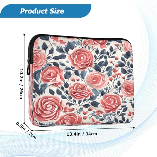 Funda para portátil 13-14 pulgadas impermeable con diseño floral miniatura 3