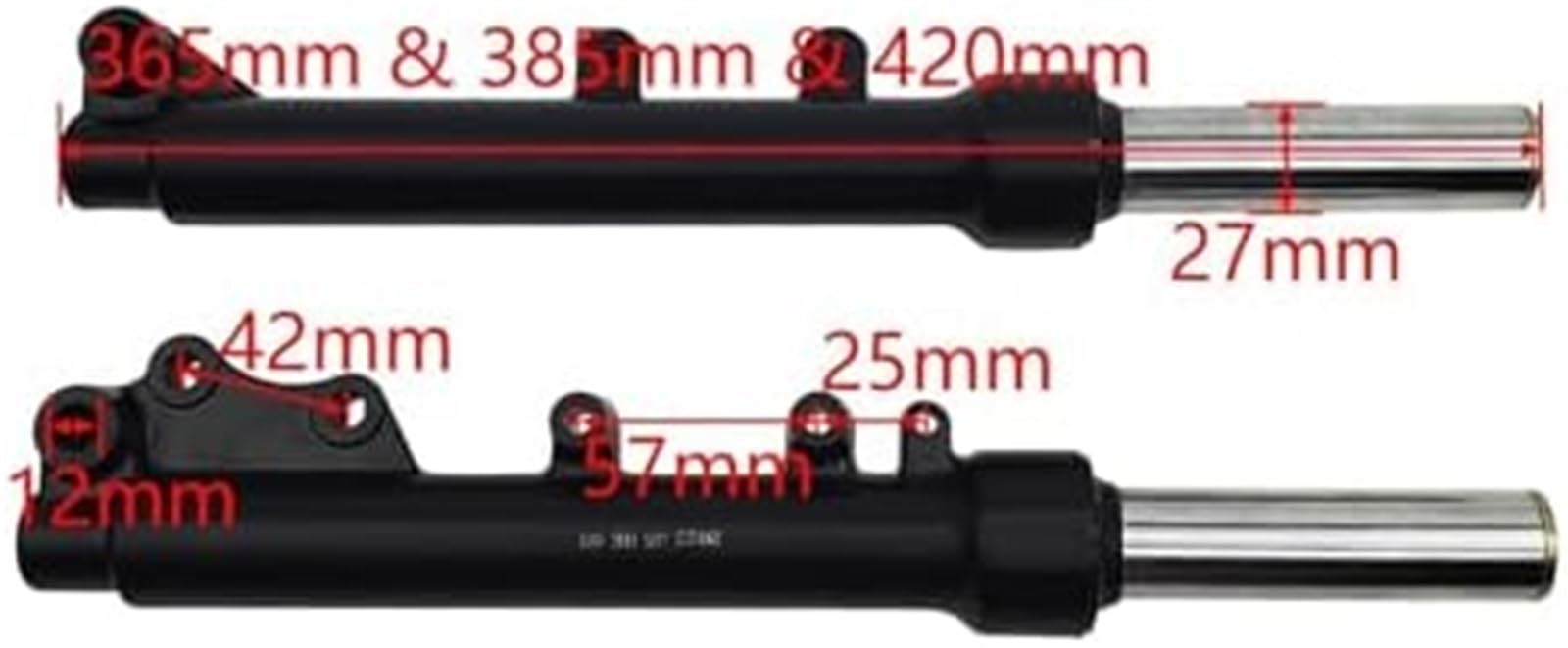 Amortisseur pour Avant hydraulique Confortable for Moto, 365 mm