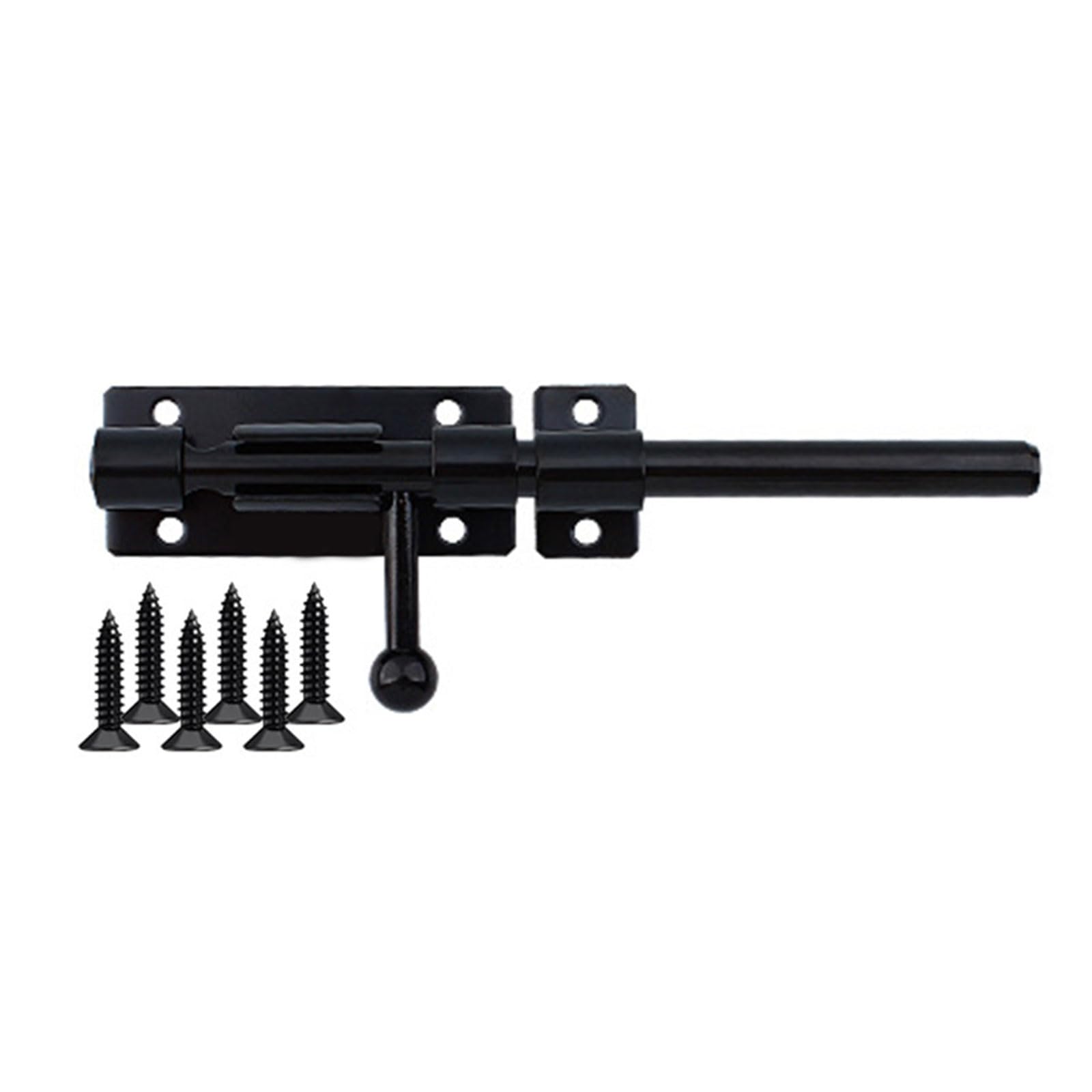Tertioi 6" 10 Core Stainless Steel Door Sliding Bolt Latch Hasp For Bedroom Interior Durable Sliding Bolt Latch With Screws