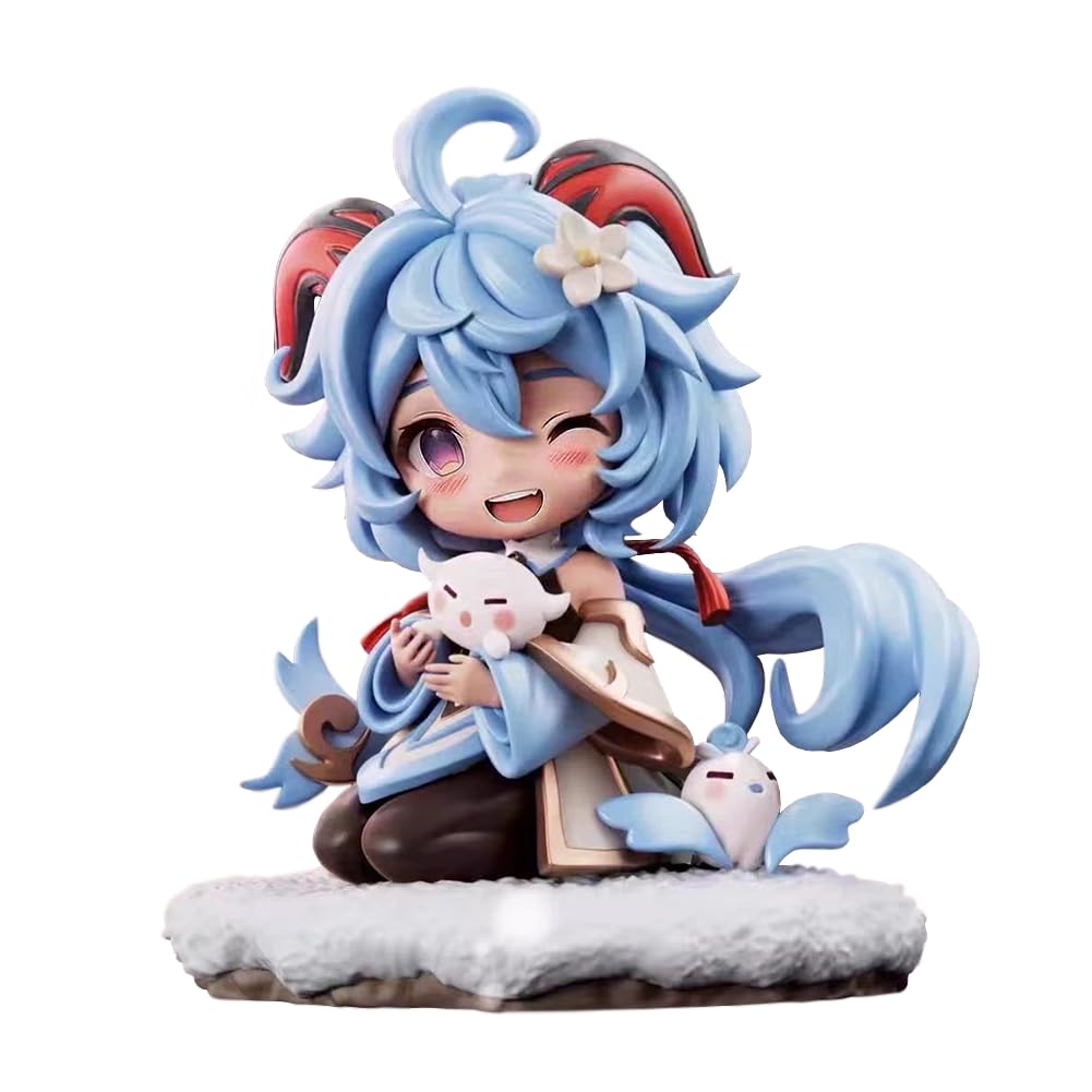 Ganyu Statuetta Da Seduta In PVC, Modello Da Collezione 16 Cm, Ispirata Al Popolare Gioco, Decorazione Per Scrivania - 3