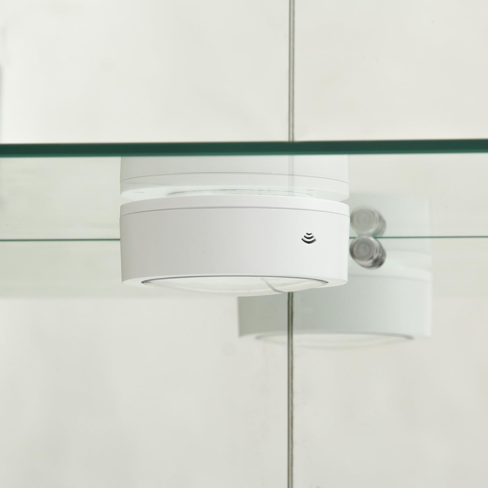 LIVLUX Vitrine en Verre avec Éclairage LED, 4 Étages, 2 Portes avec Serrure, 164 x 80,5 x 36,5 cm, Vitrine de Collection pour Salon,Armoire sur Pied Transparente