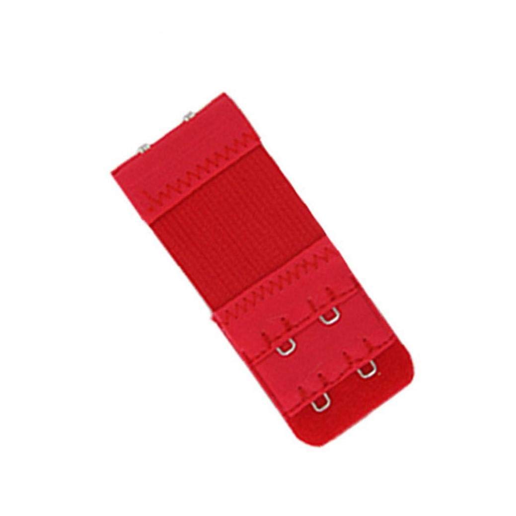 Bontand Women's Red Bra Strap Extender 2 Hooks Bra Extenders Clasp Strap Intimates Accessories